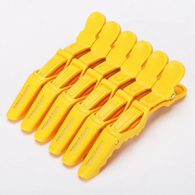 6pcs/lot Plastic Hair Clip Hairdressing Clamps Claw Section Alligator Clips Barber For Salon Styling Hair Accessories Easy To Carry And Use Hair Styling Tools For Women