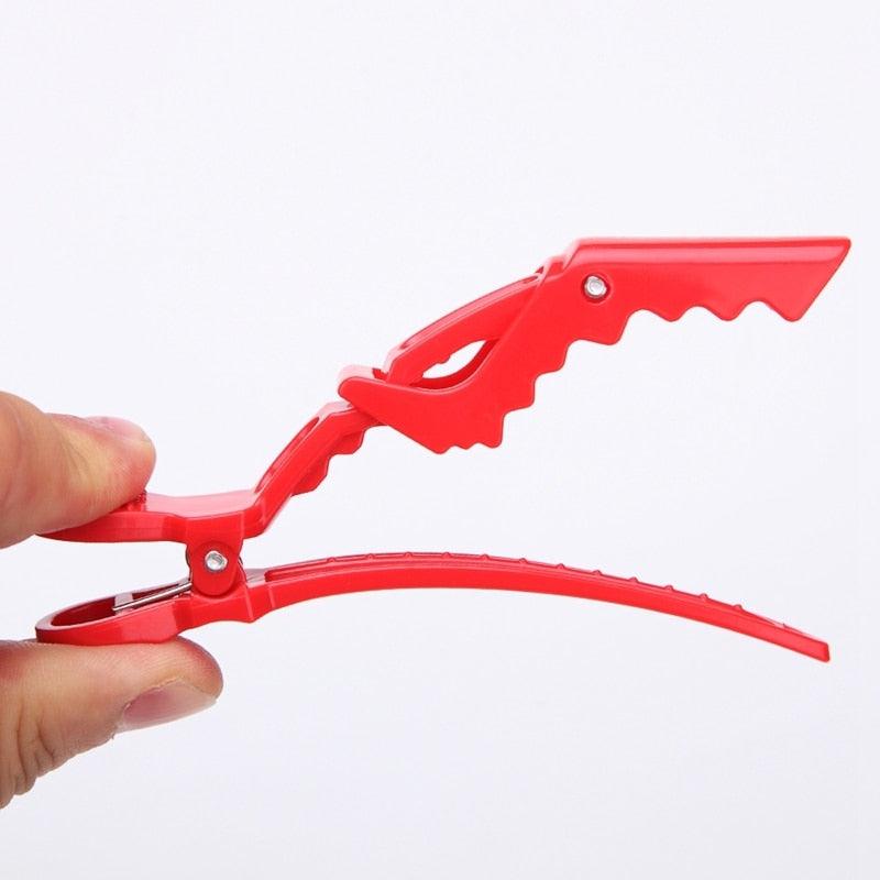 6pcs/lot Plastic Hair Clip Hairdressing Clamps Claw Section Alligator Clips Barber For Salon Styling Hair Accessories Easy To Carry And Use Hair Styling Tools For Women