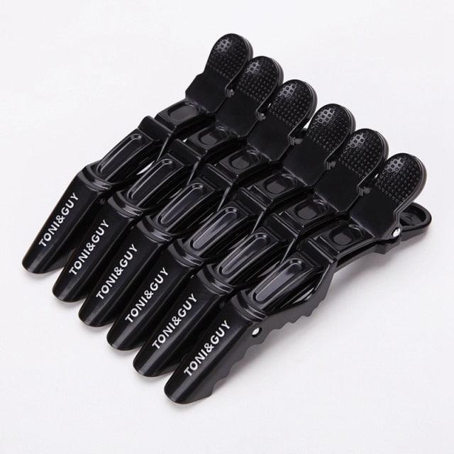 6pcs/lot Plastic Hair Clip Hairdressing Clamps Claw Section Alligator Clips Barber For Salon Styling Hair Accessories Easy To Carry And Use Hair Styling Tools For Women
