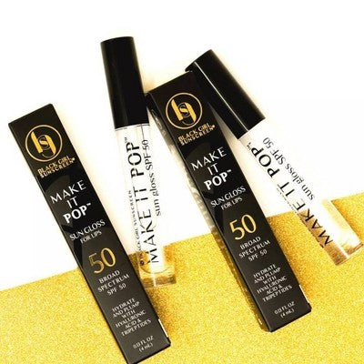 Black Girl Sunscreen Make It Pop Sun Gloss SPF 50 0.13 fl oz - Imperfect  Box